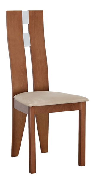 Jídelní židle Bonbon (třešeň + béžová)