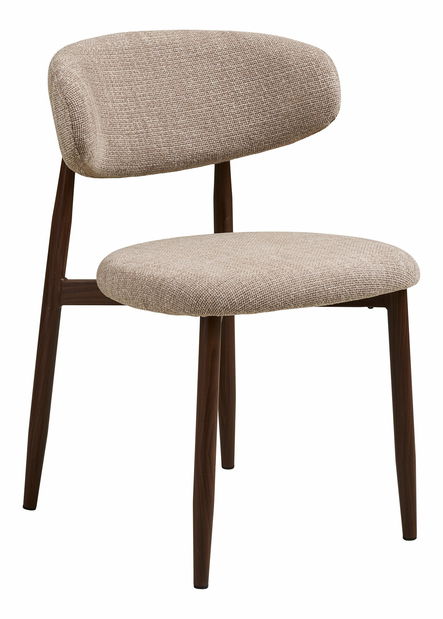 Jídelní židle Lsidinaina 1 (písková + ořech)