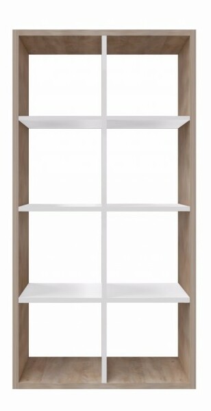 Regál Ramix 150 (dub sonoma + bílá)