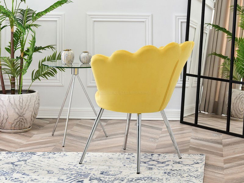 Křeslo Lasair (žlutá + černá)