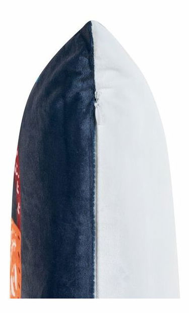 Sada 2 ozdobných polštářů 45 x 45 cm Fires (modrá)