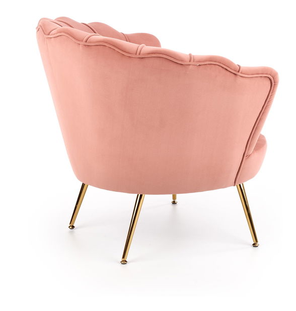 Relaxační křeslo Altha (růžová + zlatá)
