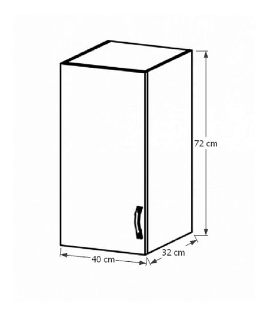 Horní kuchyňská skříňka G40L Sillina (sosna andersen)