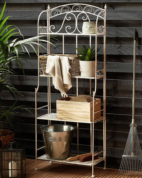 Zahradní regál PADEN (bílá)