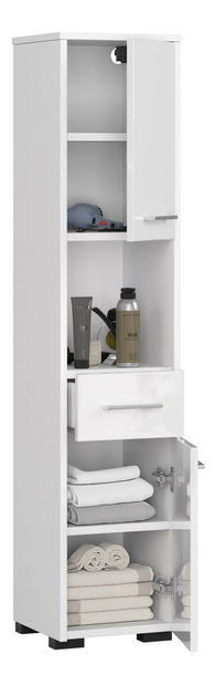 Koupelnová skříňka Farid TYP3 (bílá + bílý lesk) *výprodej