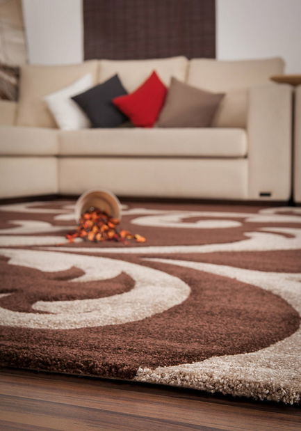 Kusový koberec Lambada Handcarving 451 Mocca-Beige