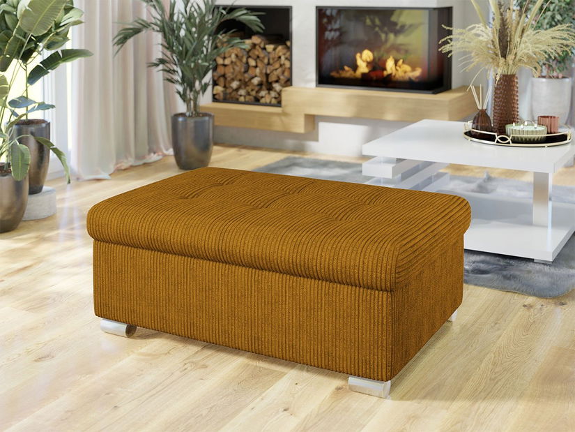 Taburetka Toneda velká (hořčicová)