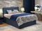Boxspring postel 160 cm Asencion (námořnická modrá)