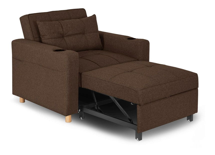 Rozkládací křeslo Suspendida (hnědá)