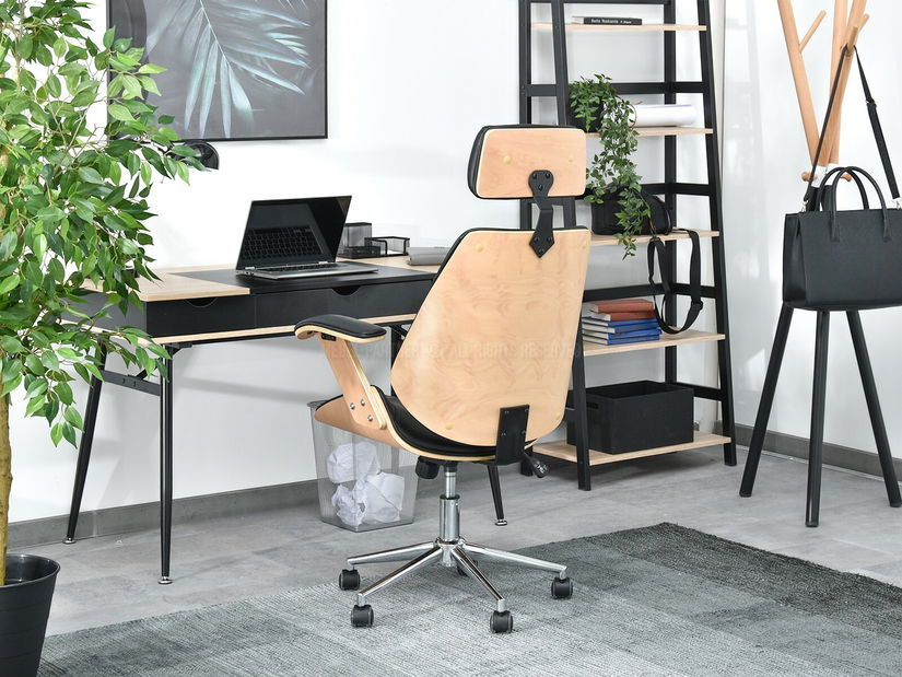 Křeslo Franc (buk černý + chromová)