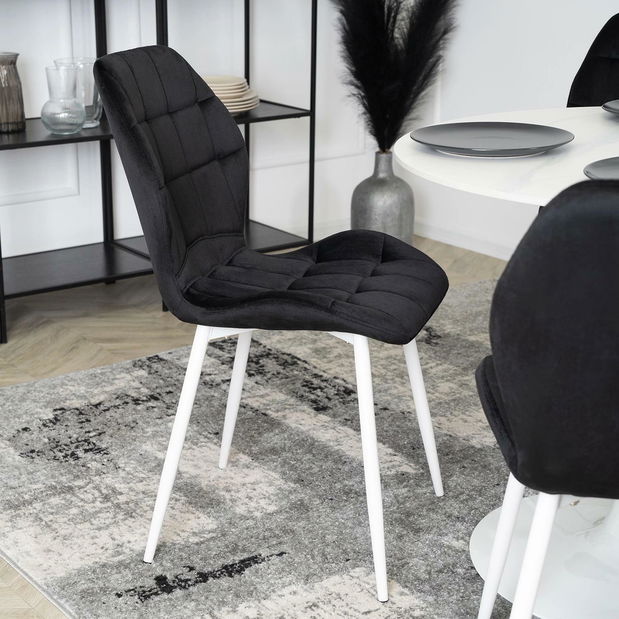 Jídelní židle Ligado (černá + bílá)