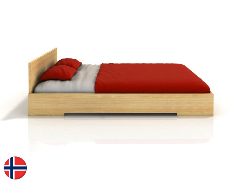 Manželská postel 160 cm Naturlig Kirsebaer (borovice) (s roštem)