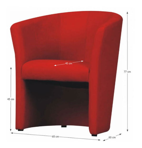 Křeslo Cubali Micro červená