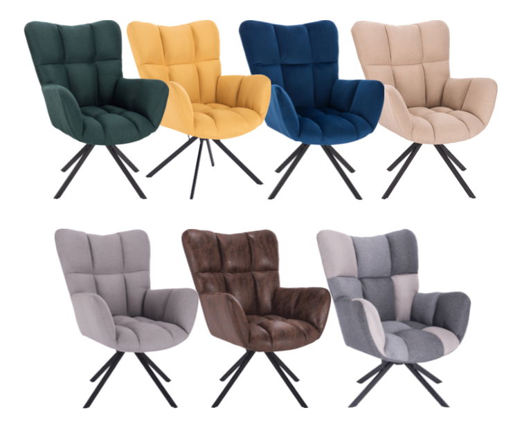 Dizajnové křeslo Komand (hnědá)