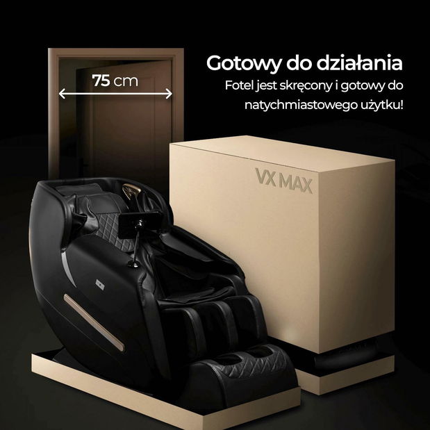 Masážní křeslo Visita Max (černá)