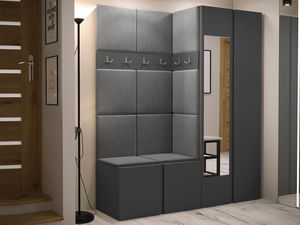 Předsíň Tovenaz XII (grafit + šedá) (se zrcadlem)