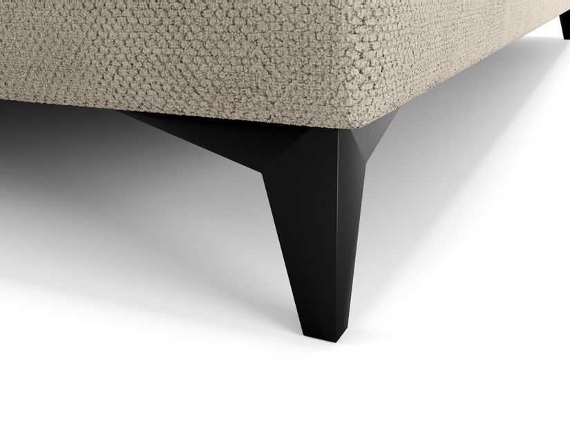 Jednolůžková postel 90 cm Ortega Bonell (hnědošedá) (s roštem, bez úl. prostoru) (s LED osvětlením)