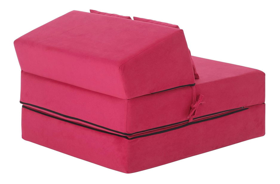 Rozkládací křeslo Plantearan (tmavě růžová)