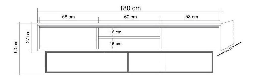 Souprava nábytku do obývacího pokoje Laxi 27 (ořech + černá)