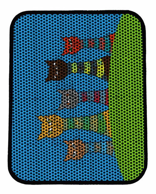 Podložka pod kočičí záchod Narasa 2 (vícebarevné)