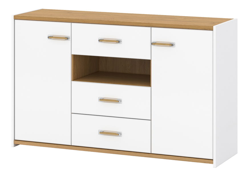 Komoda Andre 2D3S (bílá matná)