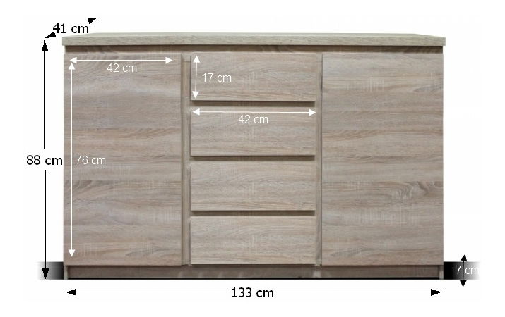 Komoda Punkto Typ 08 2D4S
