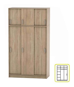 Skříň s posuvnými dveřmi Breanna 4 BE04-010-00