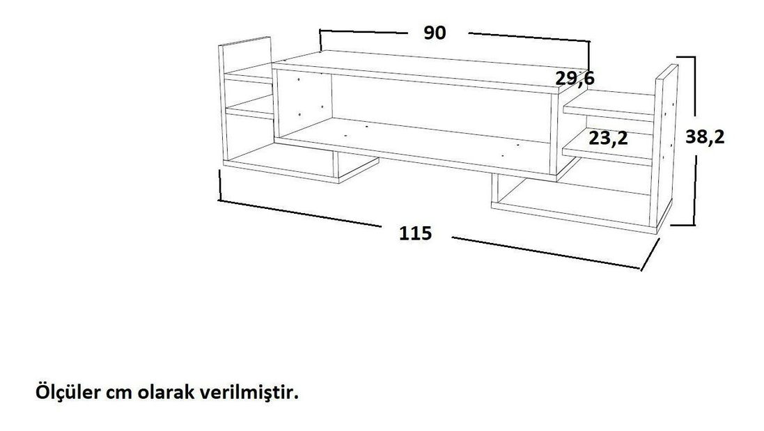 TV stolek/skříňka Saloma (bílá)