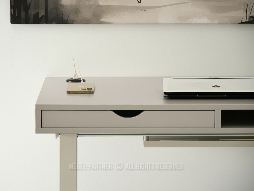 PC stolek Osto 100 (béžová + krémová)