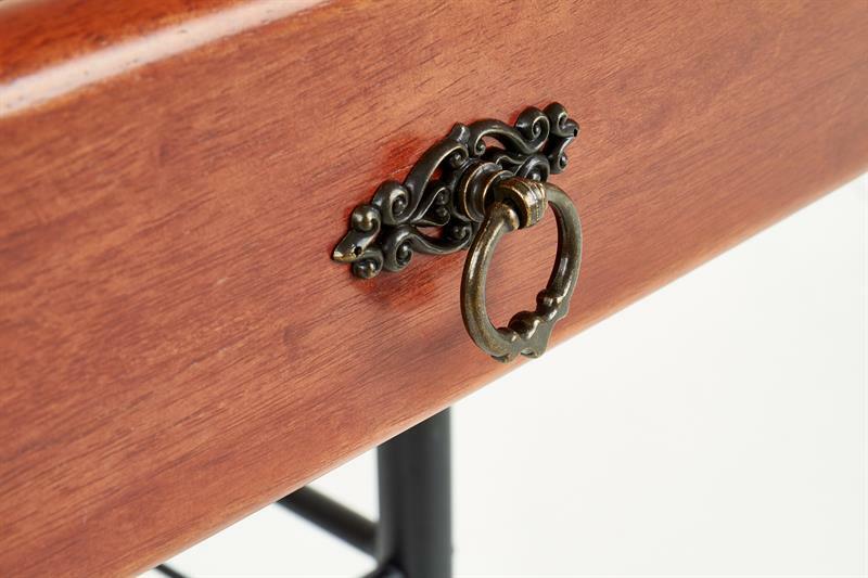 Noční stolek Fulford (třešeň antická + černá)