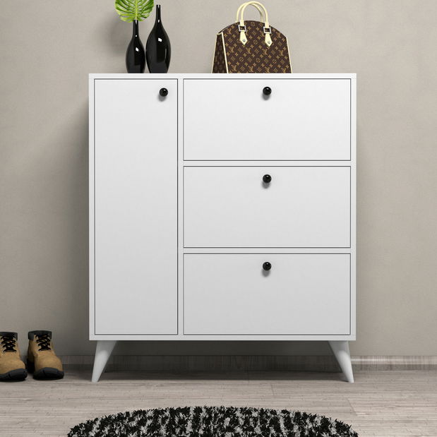 Skříňka na boty Bellia (Bílá) *výprodej