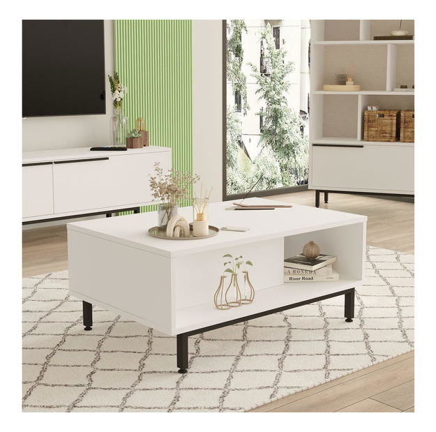 Konferenční stolek Nimelo 9 (bílá)