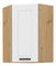 Horní rohová skříňka Lesana 2 (bílá + dub artisan) 58x58 GN-90 1F 