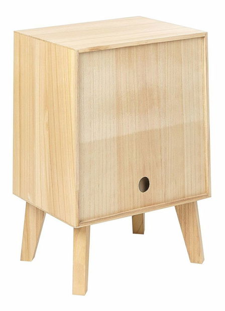 Noční stolek Sherie (světlé dřevo)