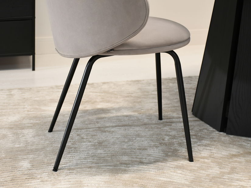 Jídelní židle Carbono (béžová + černá)