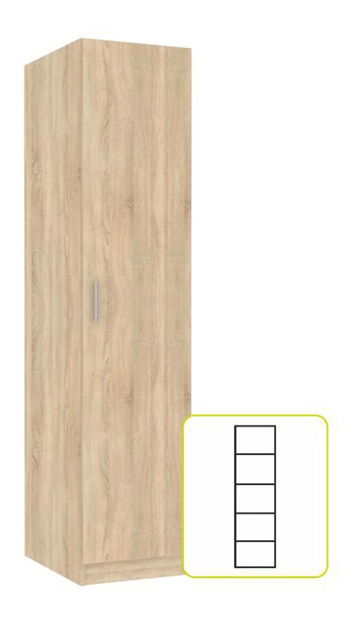 Policová skříň Izetta Typ 1 (dub sonoma)