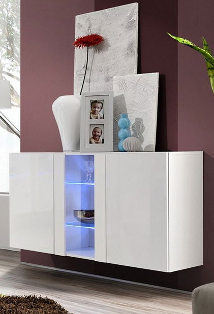 Vitrína na stěnu Ferryhill 23 WW FY SBI (s osvětlením)