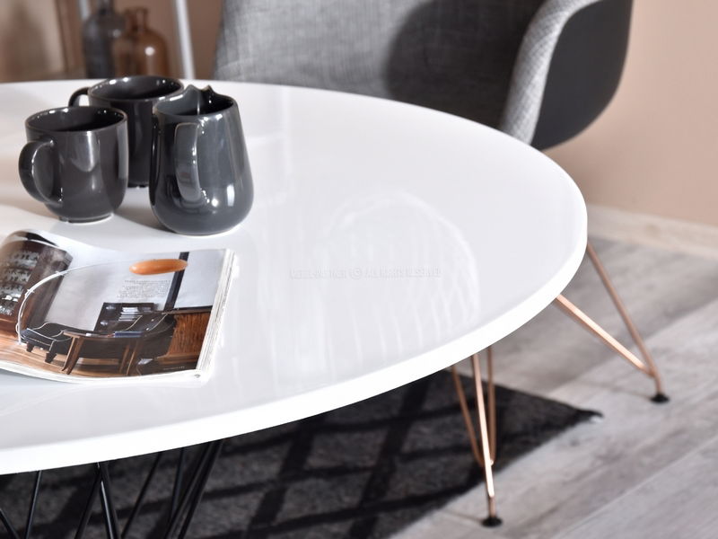 Jídelní stůl Torpedo (bílá + černá)