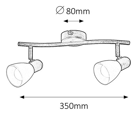 Bodové svítidlo Soma 6592 (antická hnědá + krémová)