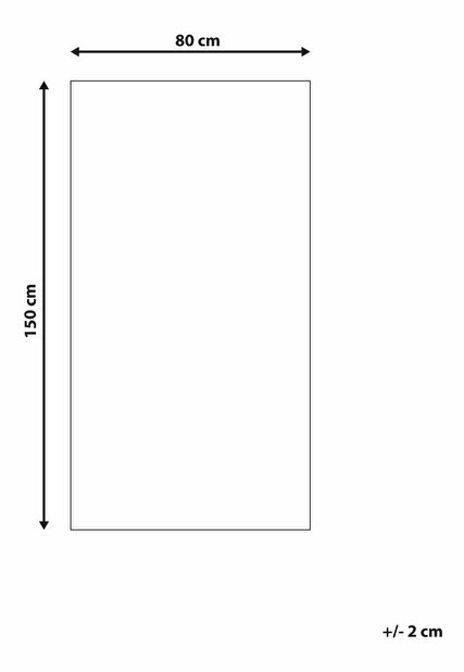 Koberec 80 x 150 cm Tapky (vícebarevná)