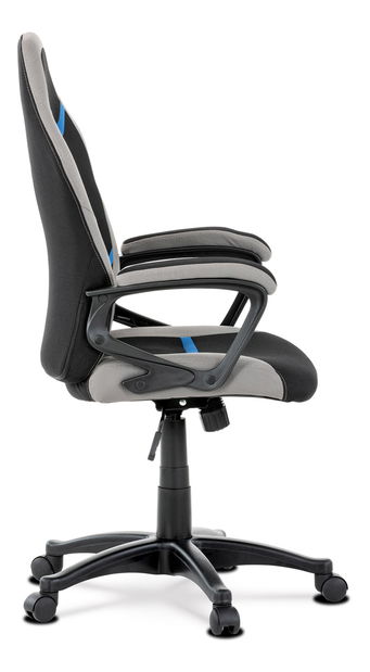 Kancelářská/herní židle Leira-L611-BLUE (černá + šedá + modrá)