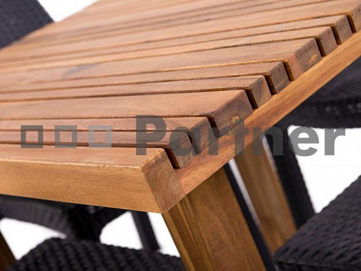 Zahradní sestava Leeds I. 1+4 (piesková) (um. ratan)