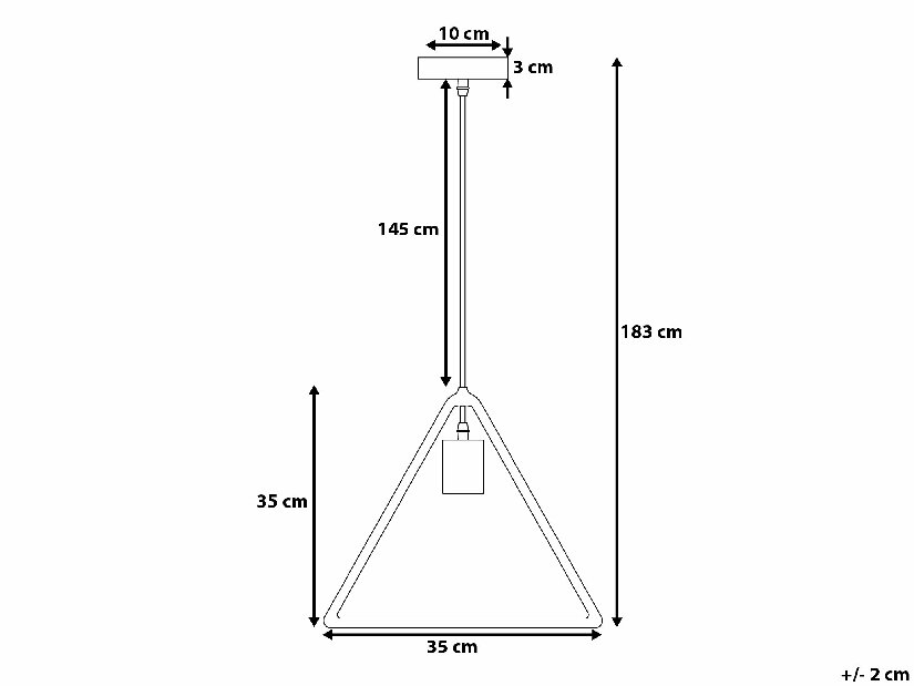 Závěsná lampa Jurta (tmavě hnědá)