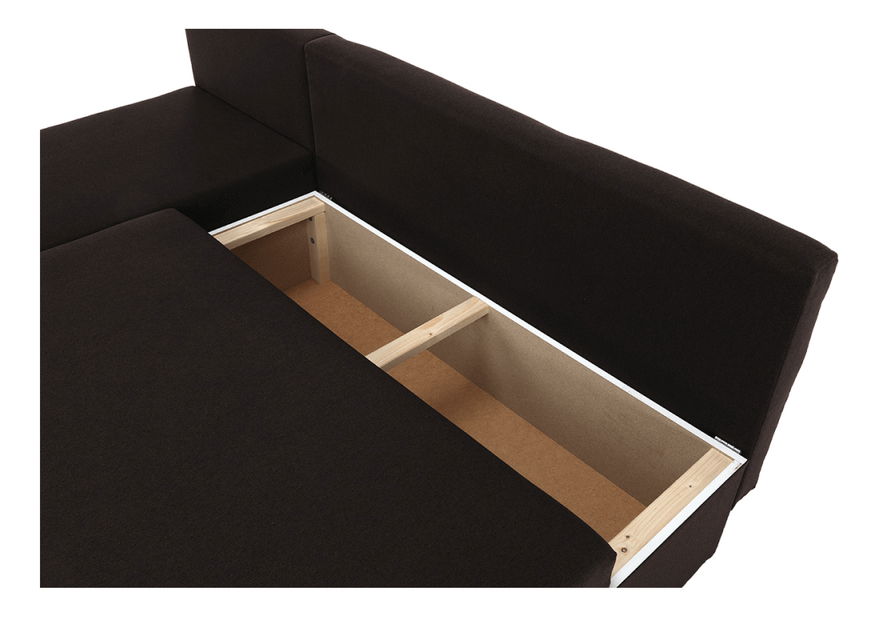 Rohová sedací souprava Petoria New (hnědá) (L)