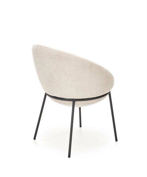 Jídelní židle Kym (béžová + černá)