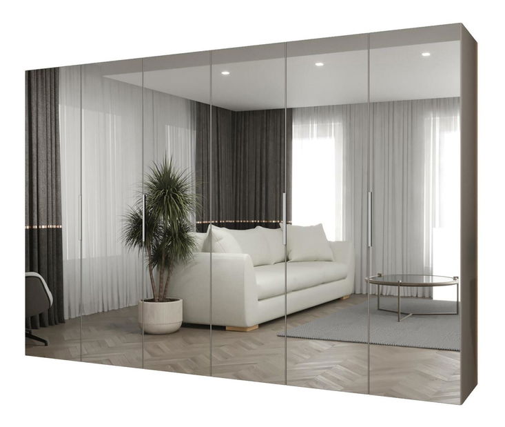 Šatní skříň 300 cm Mirabella 3 (kašmír + kašmír)