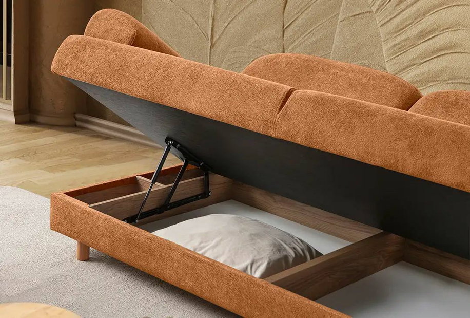 Rozkládací pohovka Arina (antracit) (s úl. prostorem)