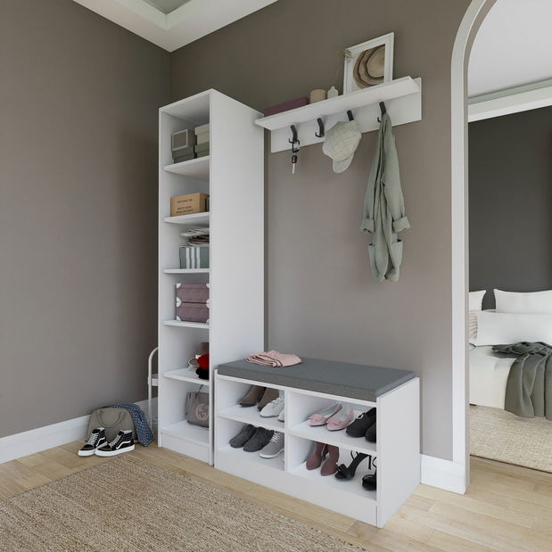 Předsíňová sestava Luckiny (bílá)