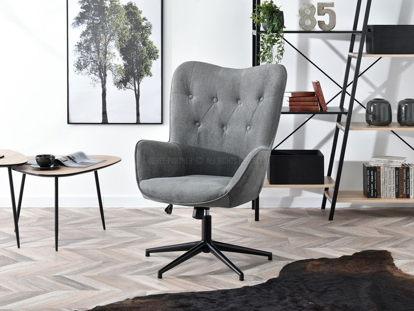 Křeslo Truni (šedá + černá)