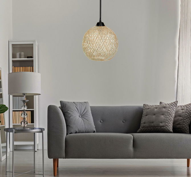 Stropní svítidlo Clamonerta 2 (černá + hnědá)